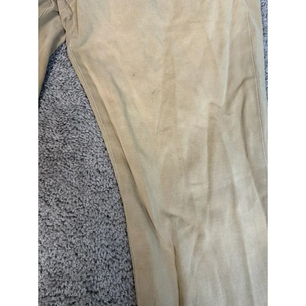 Polo Ralph Lauren Pants Mens 40x28 Beige Chino Stretch Slim Fit Pockets